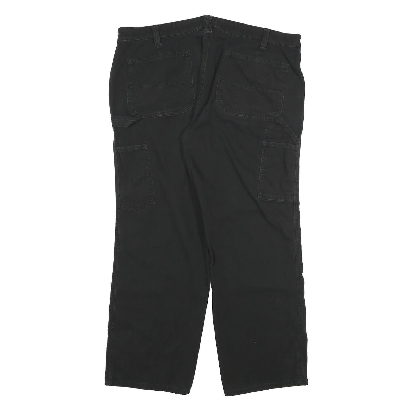 CARHARTT Womens Regular Black Cotton Blend Workwear Trousers W36 L29