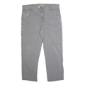 CARHARTT Mens Cotton Blend Grey Relaxed Fit Straight Leg Trousers W40 L30