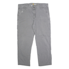 CARHARTT Mens Cotton Blend Grey Relaxed Fit Straight Leg Trousers W40 L30