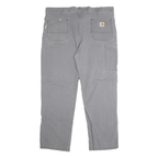 CARHARTT Mens Cotton Blend Grey Relaxed Fit Straight Leg Trousers W40 L30