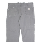CARHARTT Mens Cotton Blend Grey Relaxed Fit Straight Leg Trousers W40 L30
