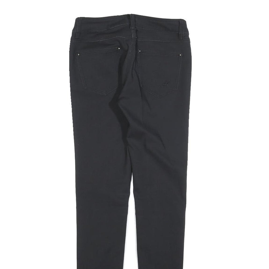 SILVIAN HEACH Womens Polyester Blend Black Slim Skinny Trousers W26 L30