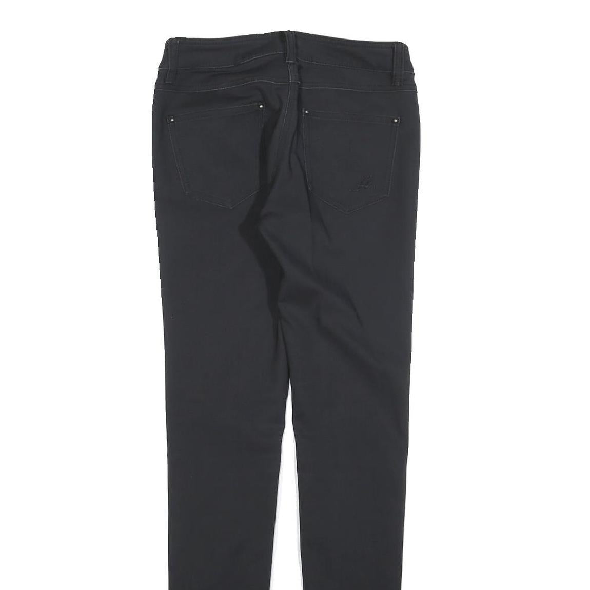 SILVIAN HEACH Womens Polyester Blend Black Slim Skinny Trousers W26 L30