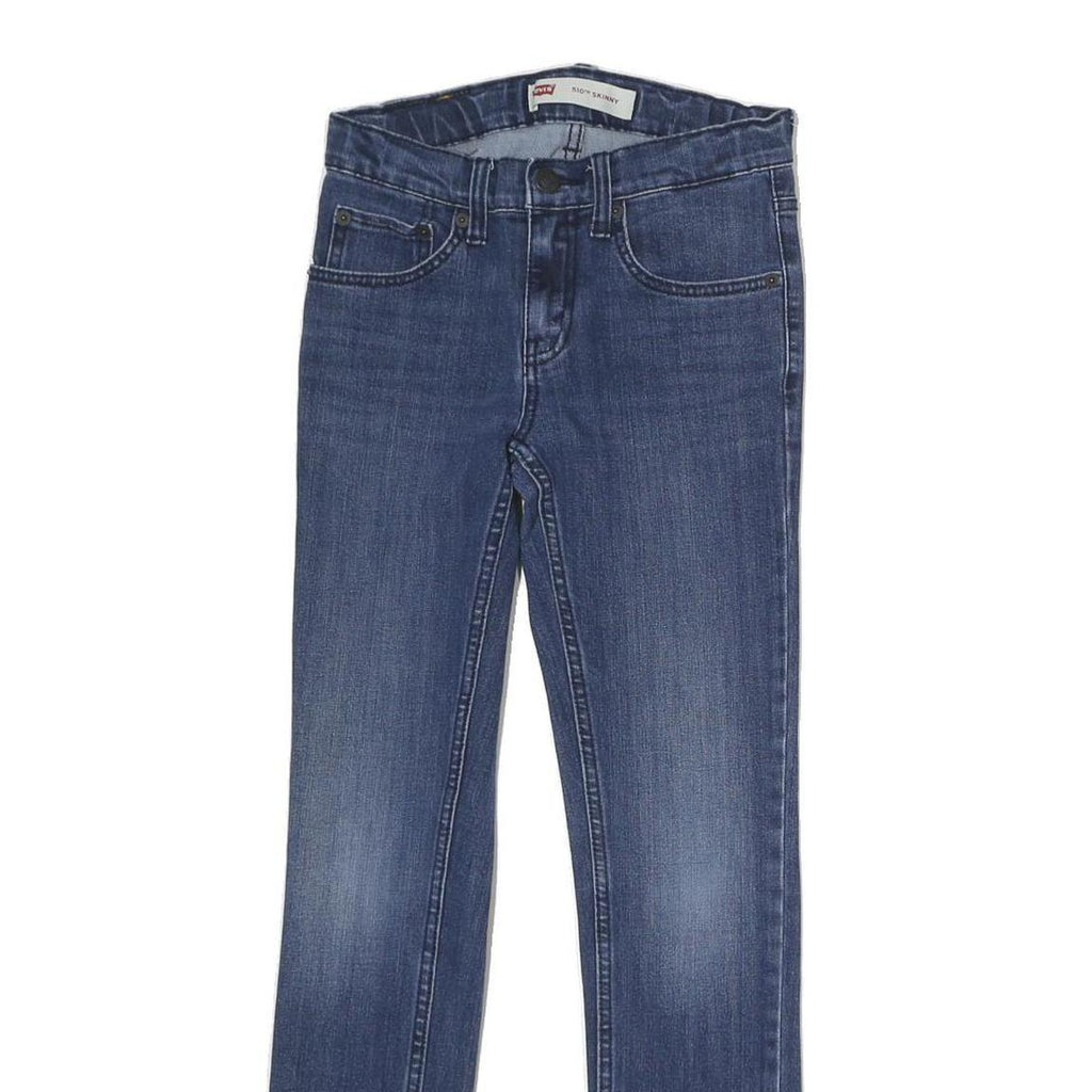 LEVI'S 510 Womens Jeans Blue Slim Skinny Denim Stone Wash W25 L26 Stretch