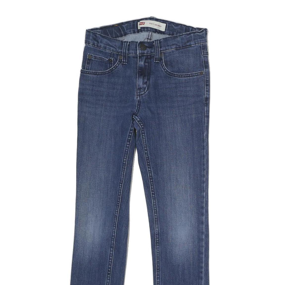 LEVI'S 510 Womens Jeans Blue Slim Skinny Denim Stone Wash W25 L26 Stretch