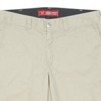 DICKIES Mens Shorts Beige Casual Plain L W36 Cotton Blend Summer Wear