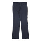 LEVI'S Mens Cotton Blend Navy Regular Straight Trousers W32 L32 Classic Zip