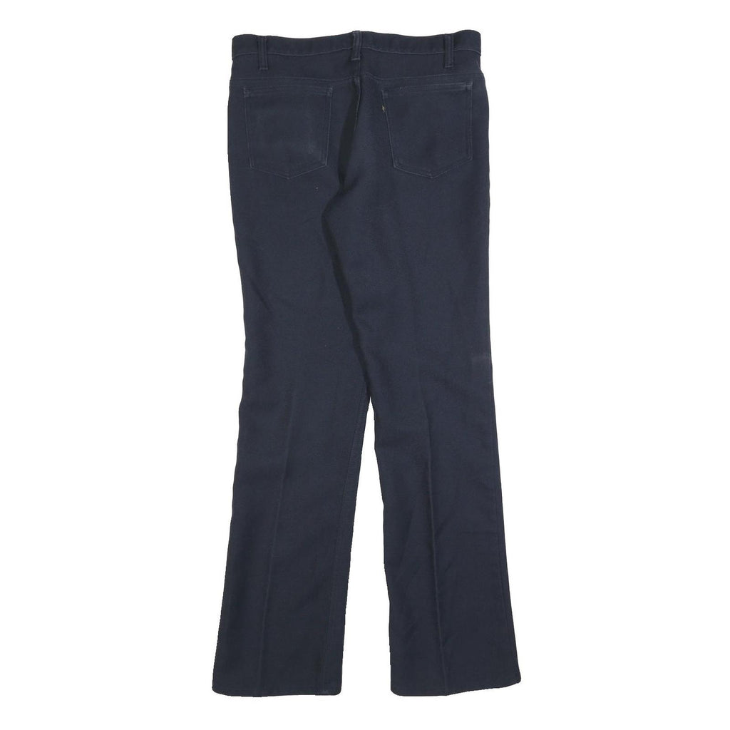 LEVI'S Mens Cotton Blend Navy Regular Straight Trousers W32 L32 Classic Zip