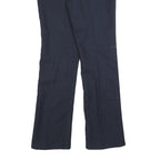 LEVI'S Mens Cotton Blend Navy Regular Straight Trousers W32 L32 Classic Zip