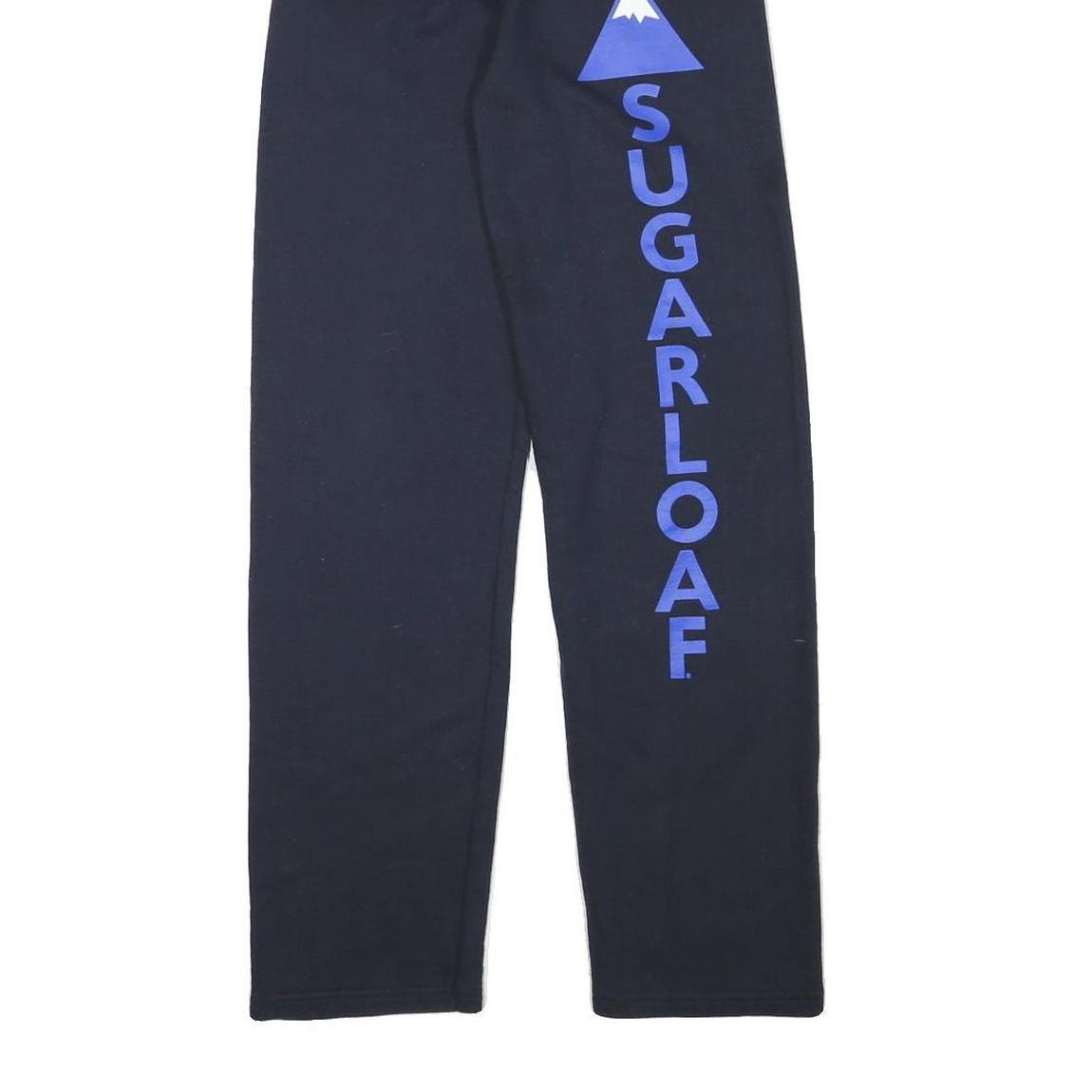 CHAMPION Mens Joggers Black & Blue XS W20 L29 Cotton Blend Regular Tapered Fit