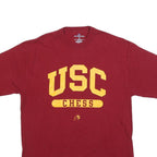 RUSSELL ATHLETIC Mens Maroon USC Chess T-Shirt M Short Sleeve Crew Neck Cotton