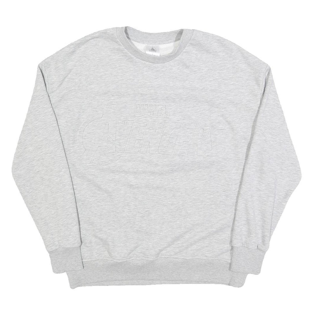DISNEY Mens Grey Marvel Avengers Crew Neck M Sweatshirt Cotton Blend