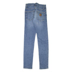 CARHARTT WIP Womens Jeans Blue Slim Tapered Stone Wash W26 L33