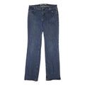 HARLEY DAVIDSON Womens Jeans Blue Regular Straight Denim W33 L34 Button Fly