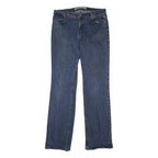 HARLEY DAVIDSON Womens Jeans Blue Regular Straight Denim W33 L34 Button Fly