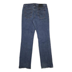 HARLEY DAVIDSON Womens Jeans Blue Regular Straight Denim W33 L34 Button Fly