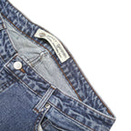 HARLEY DAVIDSON Womens Jeans Blue Regular Straight Denim W33 L34 Button Fly