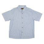 WRANGLER Mens Shirt Blue Striped XL