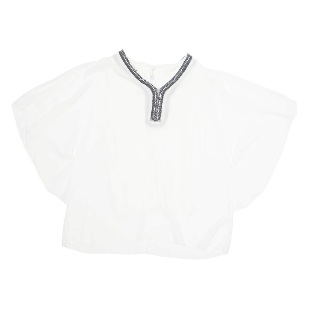 MODA FASHION Womens Blouse White Sleeveless L