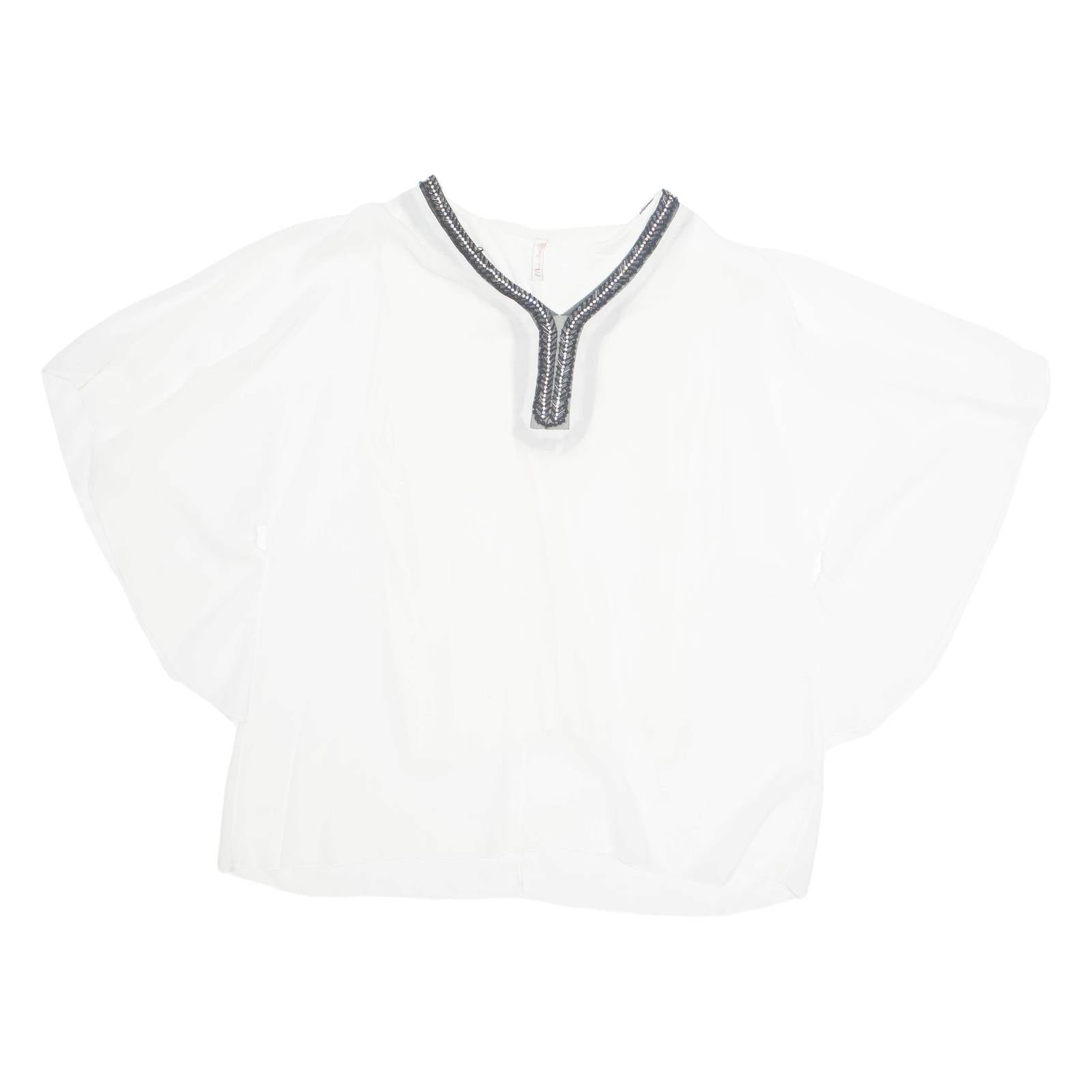 MODA FASHION Womens Blouse White Sleeveless L