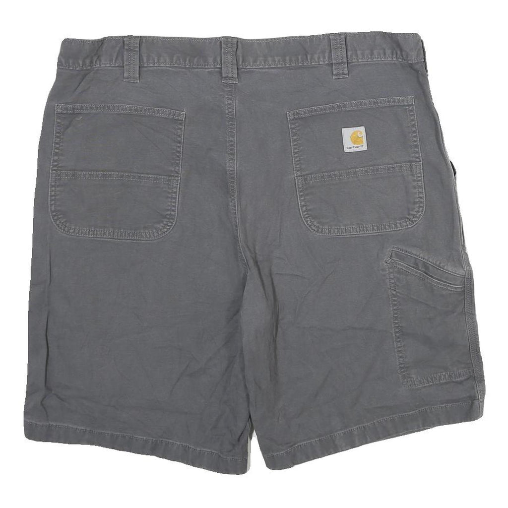 CARHARTT Mens Shorts Grey Casual Relaxed Fit XL W40 Workwear Cotton Blend