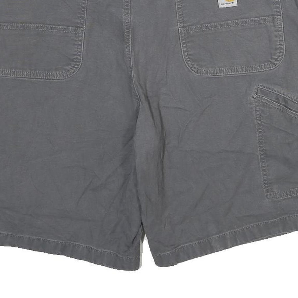 CARHARTT Mens Shorts Grey Casual Relaxed Fit XL W40 Workwear Cotton Blend
