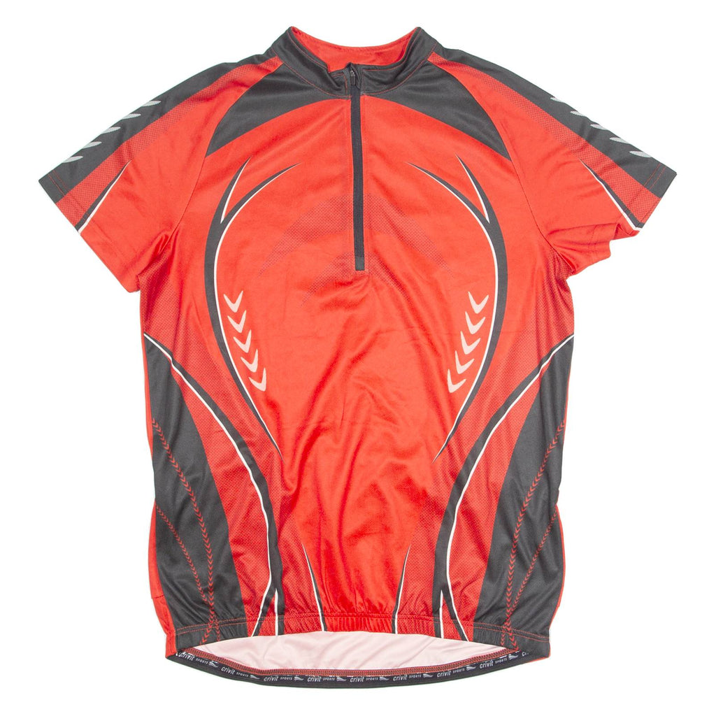 CRIVIT SPORTS Cycling Mens Jersey Red 1/4 Zip XL