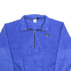 LL BEAN Mens Blue Plain Pullover Jersey Crew Neck Basic Knit L Lightweight