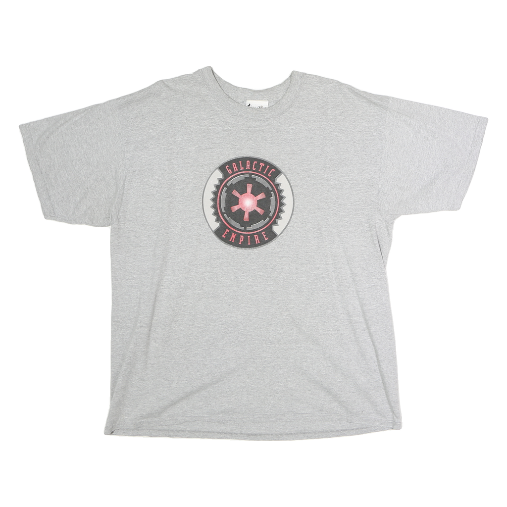 WALT DISNEY STUDIO Mens Grey Galactic Empire Graphic T-Shirt M Short Sleeve Crew
