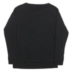 DKNY Womens Black Printed Top Long Sleeve Crew Neck XS Casual Comfort
