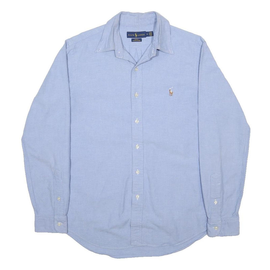 RALPH LAUREN Mens Blue Classic Oxford Shirt M Button Down Collar Long Sleeve