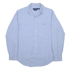 RALPH LAUREN Mens Blue Classic Oxford Shirt M Button Down Collar Long Sleeve