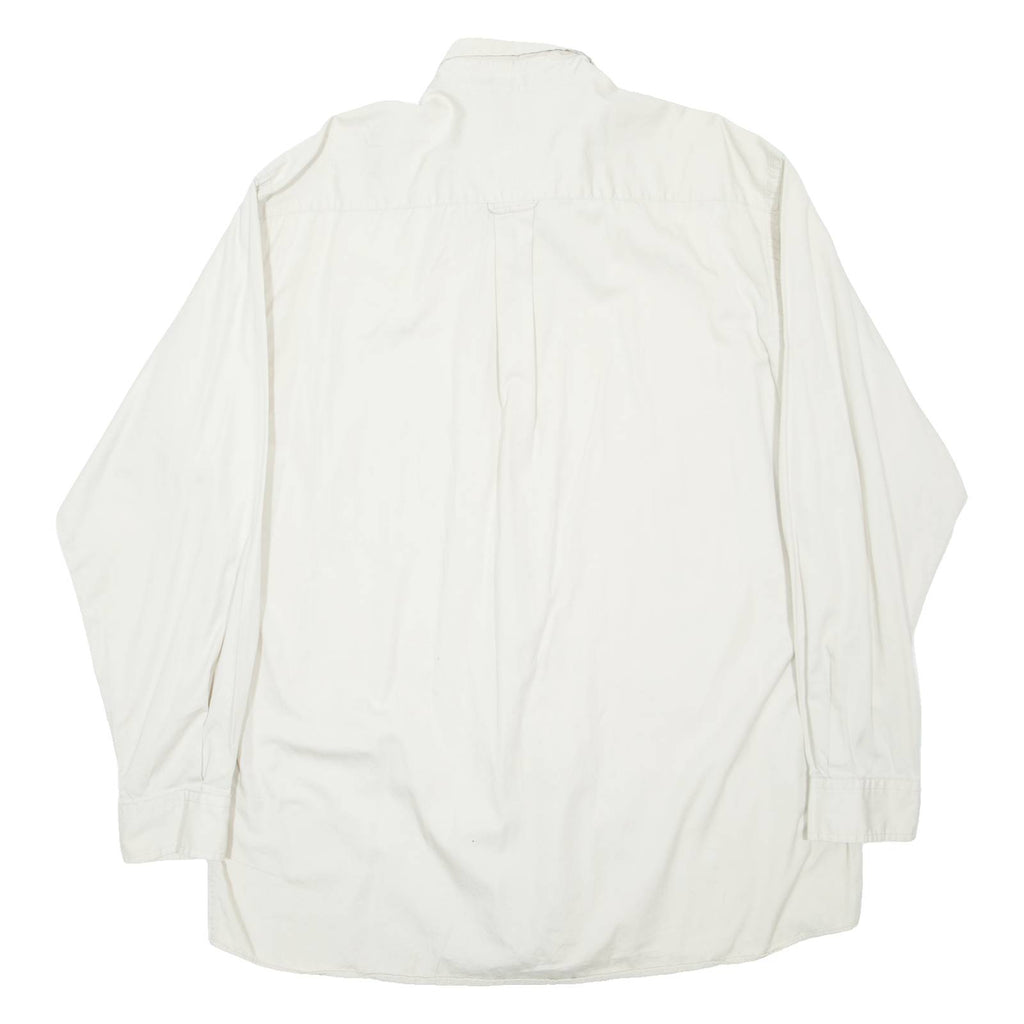 NAUTICA Mens Plain Shirt Beige Long Sleeve L