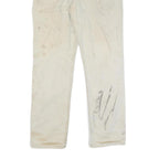 CARHARTT Mens Cotton Blend Beige Relaxed Fit Straight Leg Trousers W34 L32