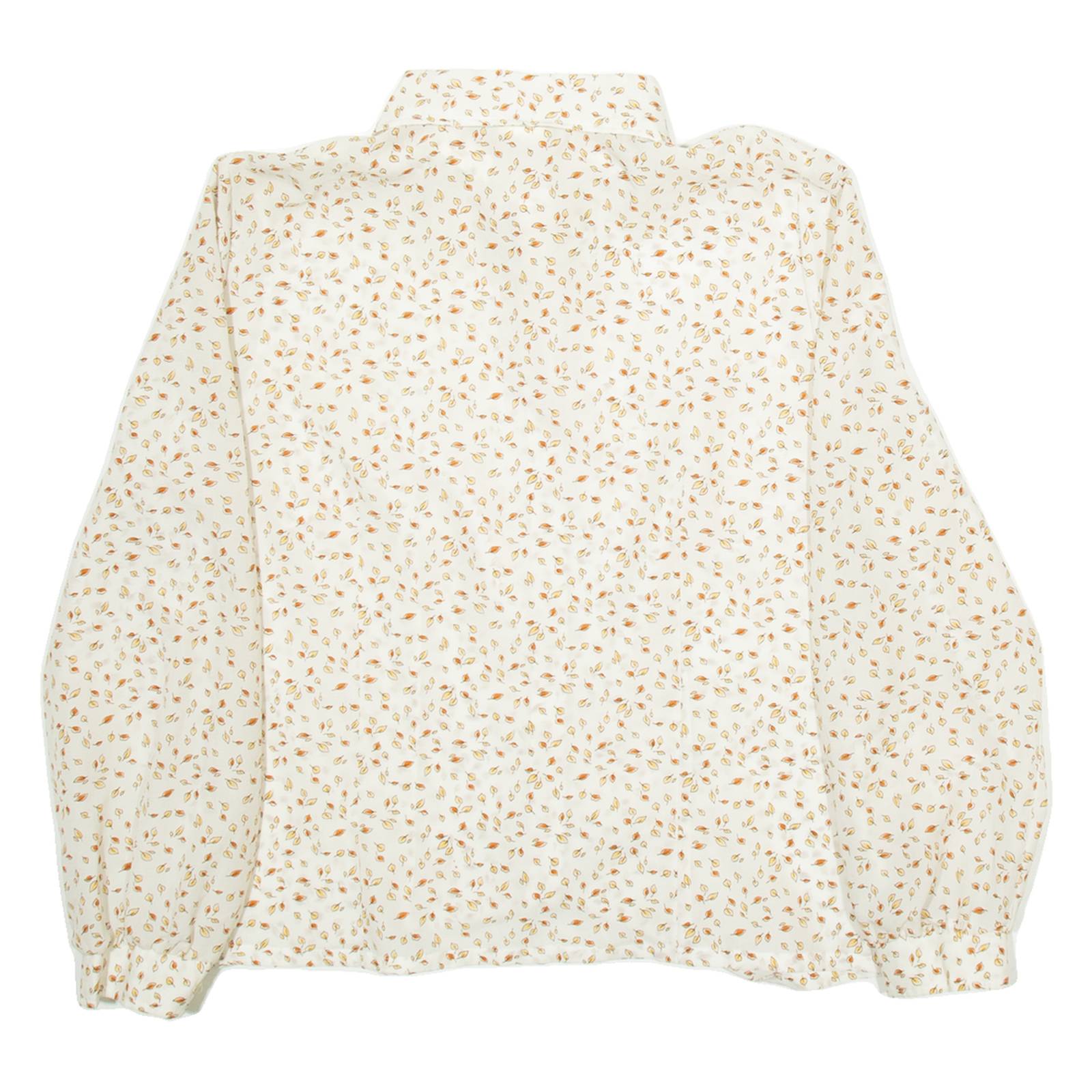 FREYA Womens Shirt White Floral Long Sleeve M