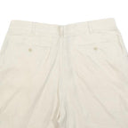 NAUTICA Mens Shorts White Casual Linen M W33 Summer Beachwear