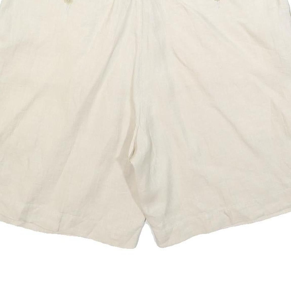 NAUTICA Mens Shorts White Casual Linen M W33 Summer Beachwear