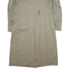 PKZ Womens Beige Cotton Classic Trench Jacket S Button Closure Long Sleeve