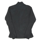 ADIDAS Womens Black Jacket UK 10 Polyester Blend Zip Sportswear Casual Outerwear