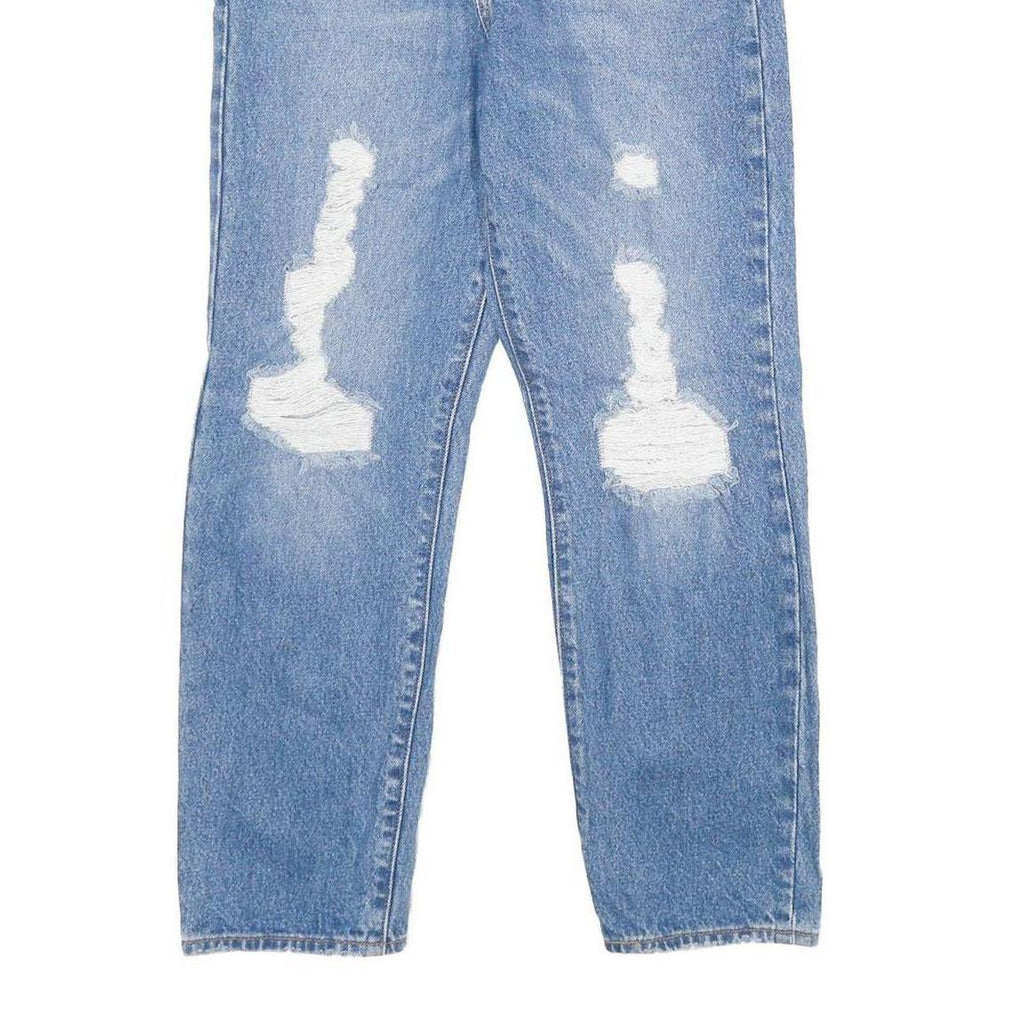 LEVI'S Wedgie Straight Big E Womens Jeans Blue Regular Straight Denim W26 L26