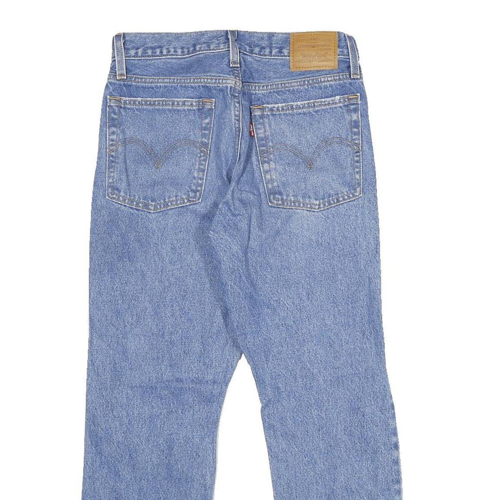 LEVI'S Wedgie Straight Big E Womens Jeans Blue Regular Straight Denim W26 L26