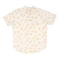 LEVI'S Mens Beige & Orange Cotton Blend Short Sleeve Shirt L Casual Summer Wear
