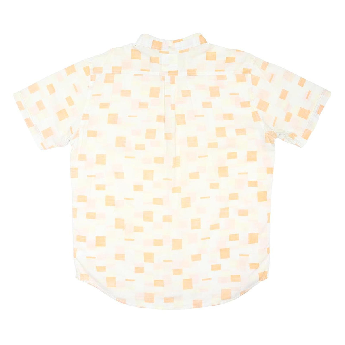 LEVI'S Mens Beige & Orange Cotton Blend Short Sleeve Shirt L Casual Summer Wear