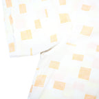 LEVI'S Mens Beige & Orange Cotton Blend Short Sleeve Shirt L Casual Summer Wear
