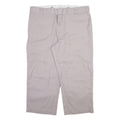 DICKIES Mens Trousers Grey Loose Straight W42 L25