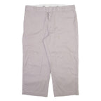 DICKIES Mens Trousers Grey Loose Straight W42 L25