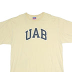 CHAMPION Mens Beige UAB Graphic T-Shirt 2XL Short Sleeve Crew Neck Cotton