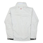 MUSTO Womens White Lightweight Polyamide Blend Zip Jacket UK 8 Plain Outdoor