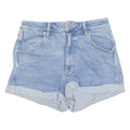 WRANGLER Turn Up Womens Denim Shorts Blue M W30