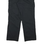 DICKIES Mens Black Cotton Blend Regular Straight Trousers W34 L29 Workwear